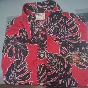SDSU Aztecs Hawaiian Aloha Shirt Men's M